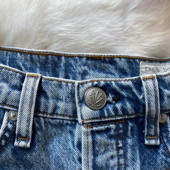 Rag & Bone High-Rise Denim Shorts - Picture 4 of 8